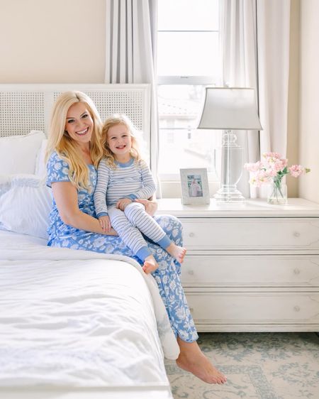 gorgeous new blue blooms pajamas and coordinating pjs for kids! these are the softest and best quality pajamas I’ve owned. once you know you know! 🤍 also new Easter pajamas that were just launched!

#LTKkids #LTKhome #LTKbaby