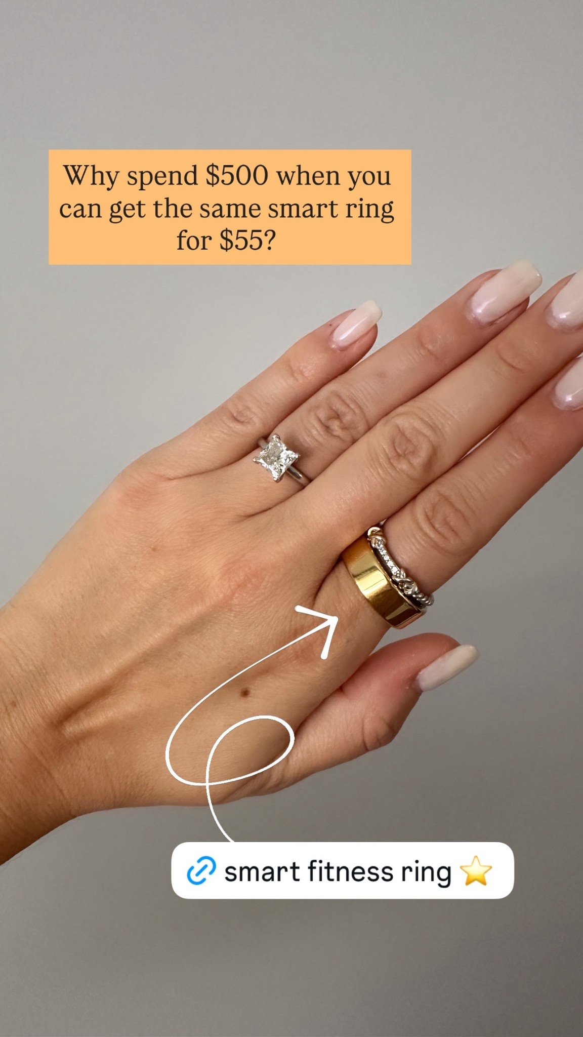 Why pay upwards of $500 for a smart ring when you can grab the same for $55?!?! 

This fitness, sleep, life tracking smart ring comes with a free app that requires NO SUBSCRIPTION. It comes with a compact, portable charging case. This smart ring tracks steps, distance, & calories burned, measures heart rate + sleep quality. So excited to track my health patterns with this stylish, lightweight accessory. 


#LTKWorkwear #LTKSwim #LTKWedding #LTKHome #LTKBaby #LTKMens #LTKSaleAlert #LTKU #LTKBeauty #LTKBump #LTKOver40 #LTKTravel #LTKSeasonal #LTKKids #LTKMidsize #LTKActive #LTKPetite #LTKFestival #LTKdayinmylife #LTKgrwm #LTKootd #LTKfitnessgoals #LTKmomlife #LTKmorningroutine #LTKselfcare #LTKstorytime #LTKfoodie #LTKvlog #LTKTall #LTKMothersDay #LTKxAerie