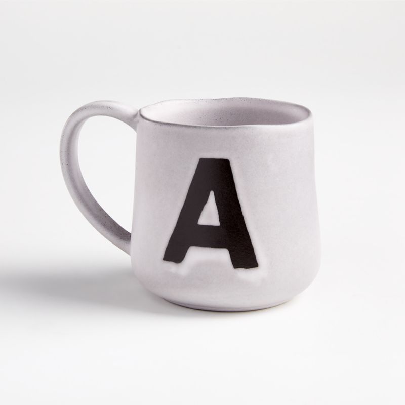 "A" Monogrammed Mug + Reviews | Crate and Barrel | Crate & Barrel