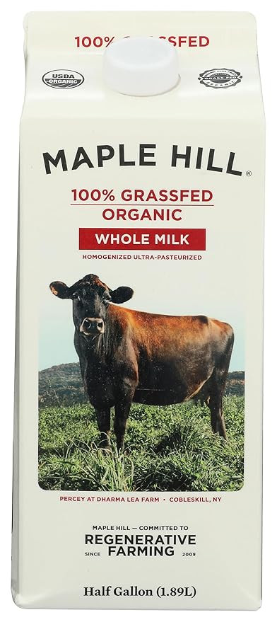 Maple Hill Creamery Organic Whole Milk, 64 fz | Amazon (US)