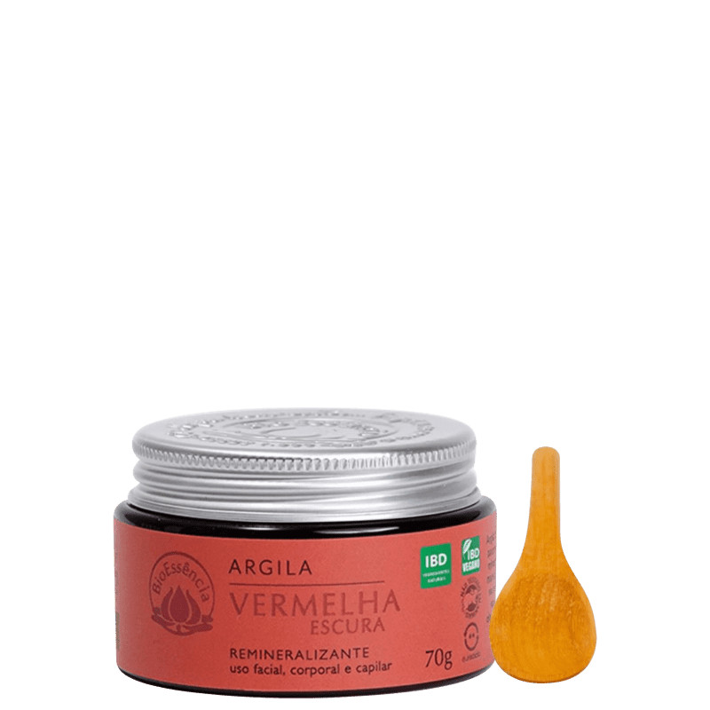 Máscara Facial de Argila BioEssência Vermelha | Beleza Na Web (BR)
