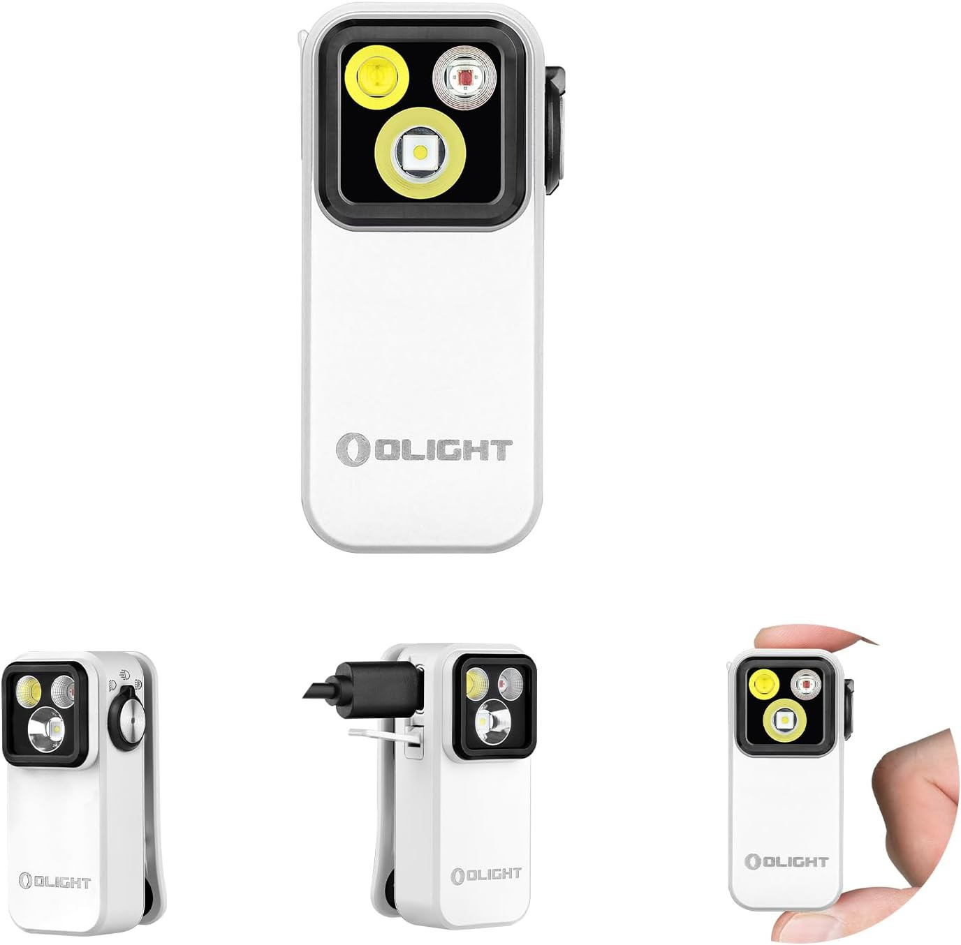 OLIGHT Oclip Pro EDC Flashlight Clip-on Light, Rechargeable 500 Lumens with Three Lighting Soluti... | Amazon (US)