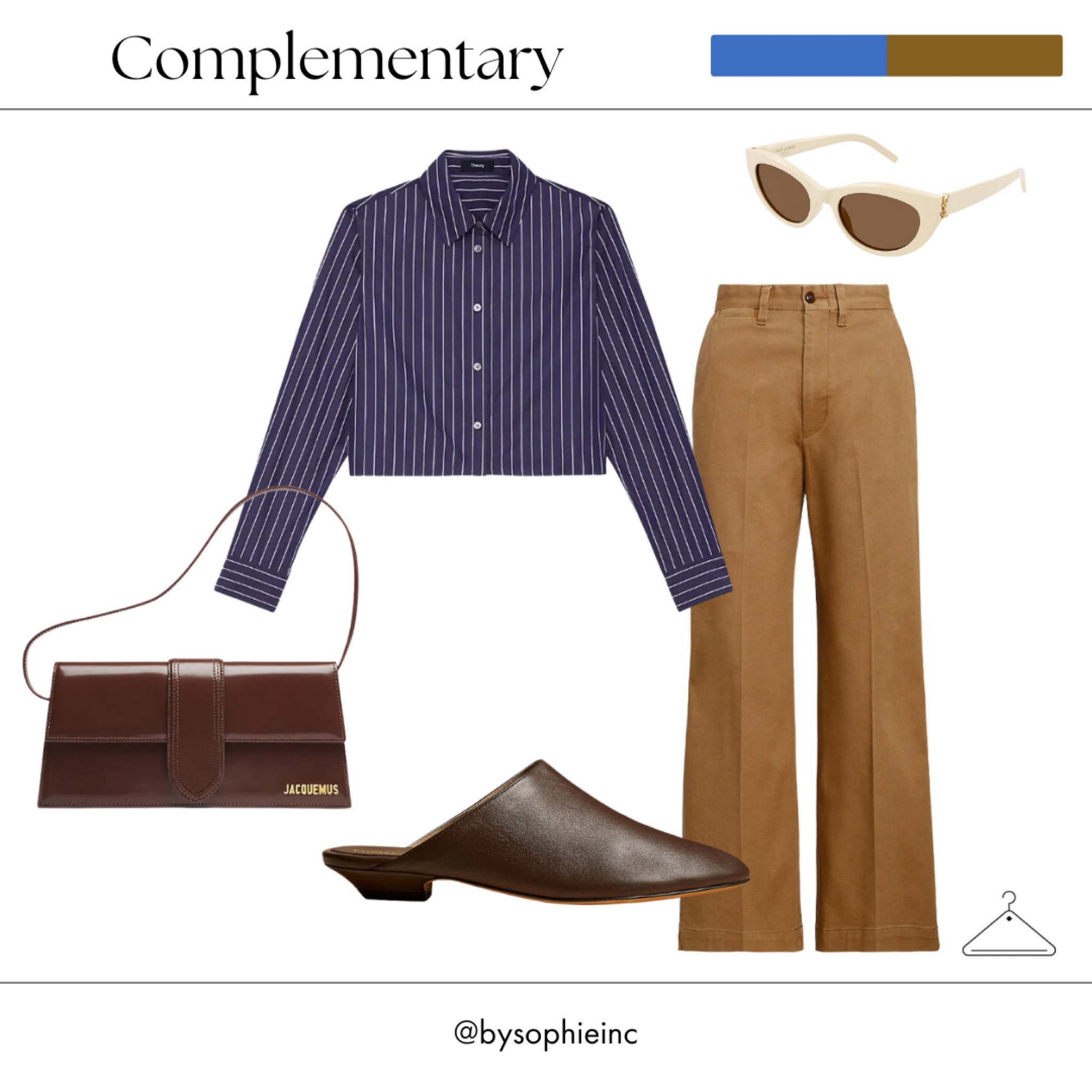 Tailored chic meets complementary colors brown and blue 🙌🏼

#LTKstyletip #LTKSeasonal #LTKFind
