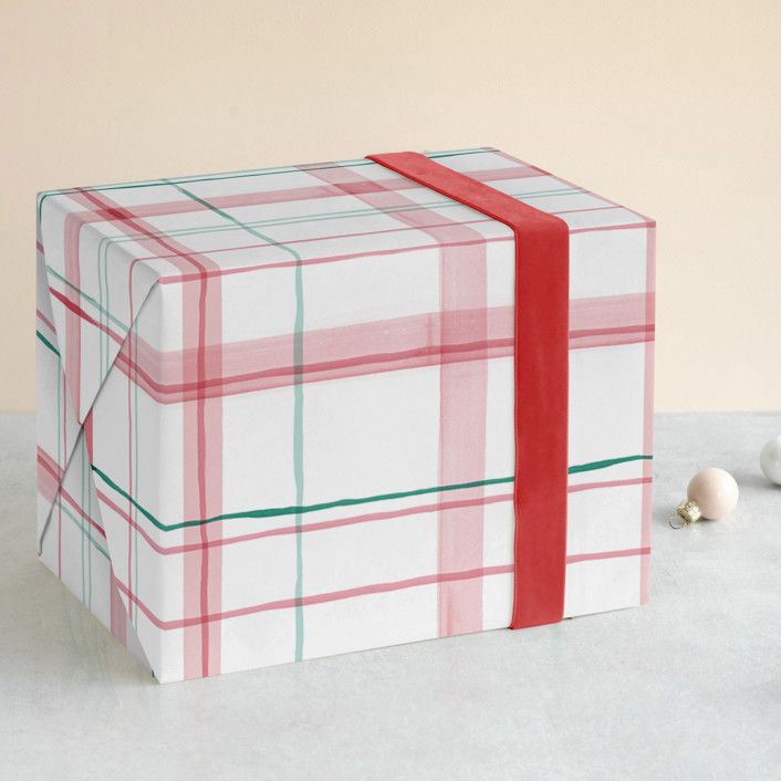 Fun plaid Wrapping Paper | Minted