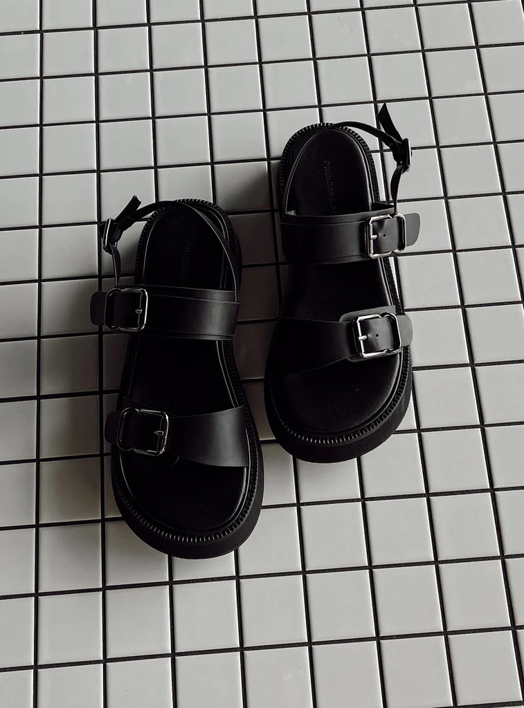 Aja Sandals Black | Princess Polly US