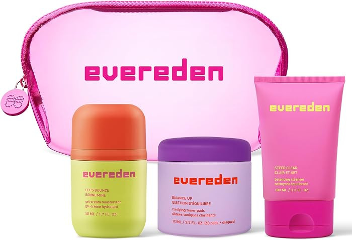 Evereden Preppy Skincare Collection with Triple Green Tea: Teen Skincare Steer Clear Balancing Je... | Amazon (US)