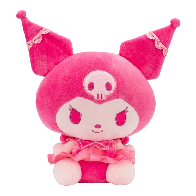 12 inch Pink Monochorme Kuromi Childs Plush Toy | Walmart (US)