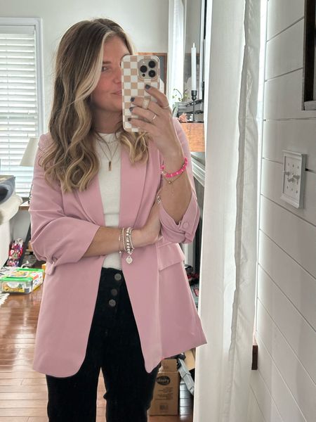 Walmart blazer. Looks more expensive then it is! 

#LTKMostLoved #LTKfindsunder50 #LTKstyletip