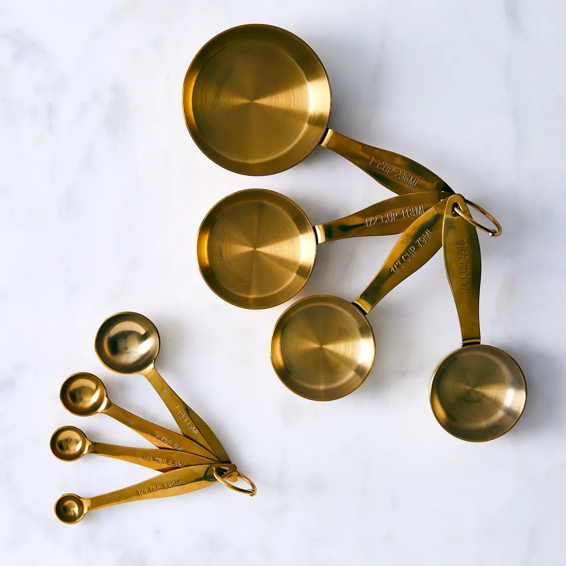 Maison Plus Heavyweight Gold Measuring Cups & Spoons Set | Food52