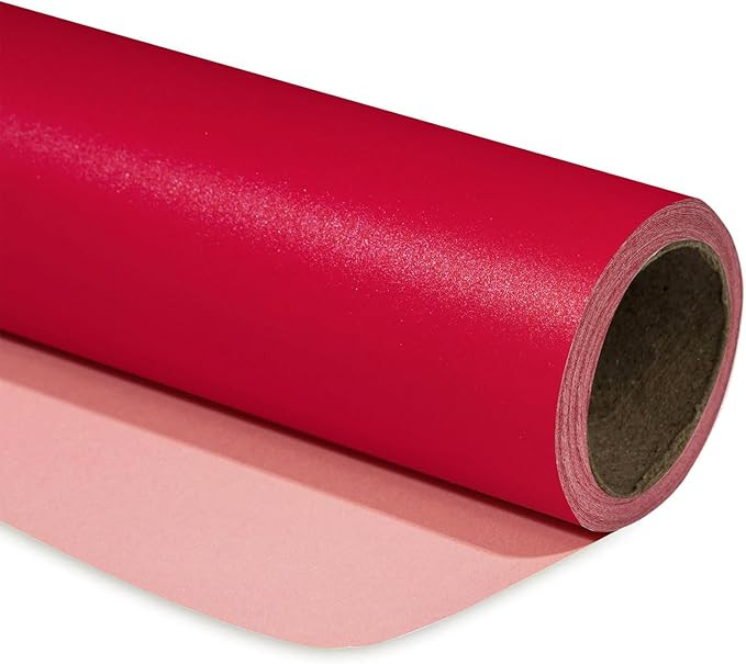 RUSPEPA Red Matte Wrapping Paper - Solid Color Pearly - lustre Paper Perfect for Wedding, Birthda... | Amazon (US)