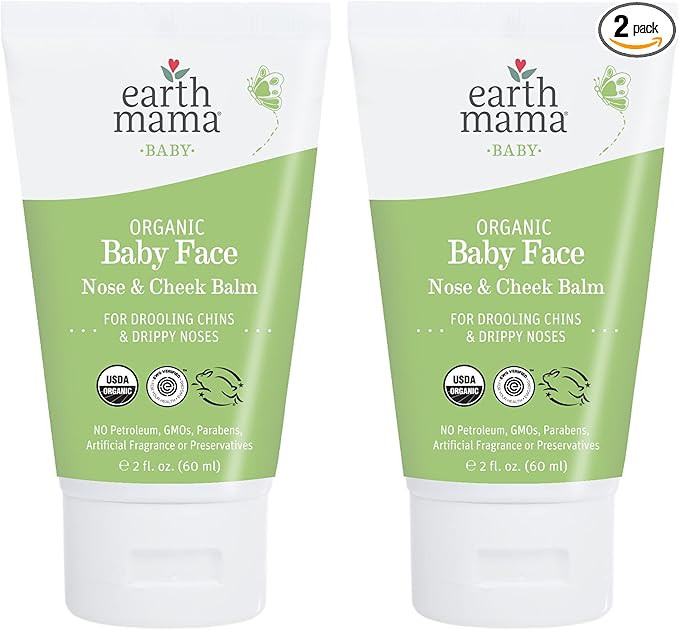 Earth Mama Organic Baby Face Nose & Cheek Balm for Dry Skin Natural Petroleum Jelly Alternative, ... | Amazon (US)
