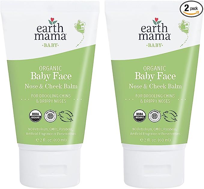 Earth Mama Organic Baby Face Nose & Cheek Balm for Dry Skin Natural Petroleum Jelly Alternative, ... | Amazon (US)