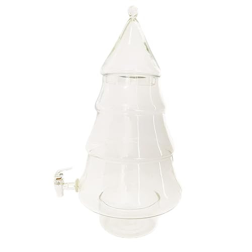 Creative Co-Op 8 Quart Glass Tree Shaped Beverage Dispenser, Clear | Amazon (US)