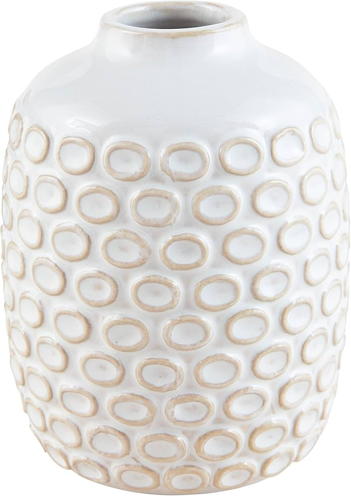 Mud Pie Textured Bud Vase, Medium, 4 3/4" x 3 1/2" Dia | Amazon (US)