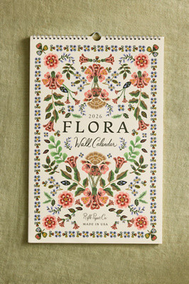 Rifle Paper Co. Flora 2026 Wall Calendar | Terrain