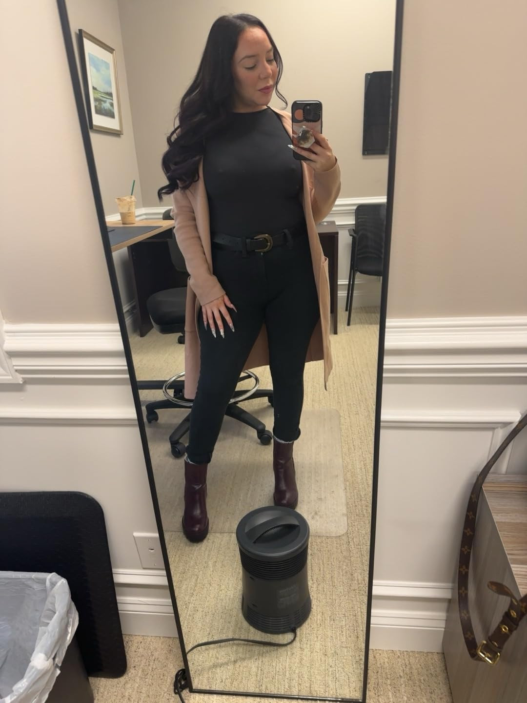 ANRABESS Women's Open Front Knit Cardigan Long Sleeve Lapel Casual Solid Classy Sweater Jacket | Amazon (US)