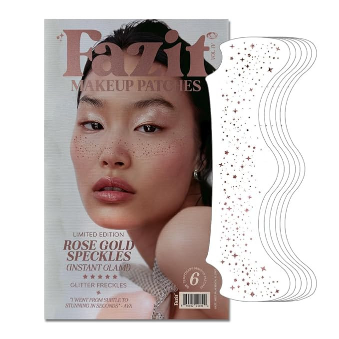 Fazit Makeup Patches - Rose Gold - Face Glitter Makeup Speckles - Glow Up Makeup Patches - Face G... | Amazon (US)