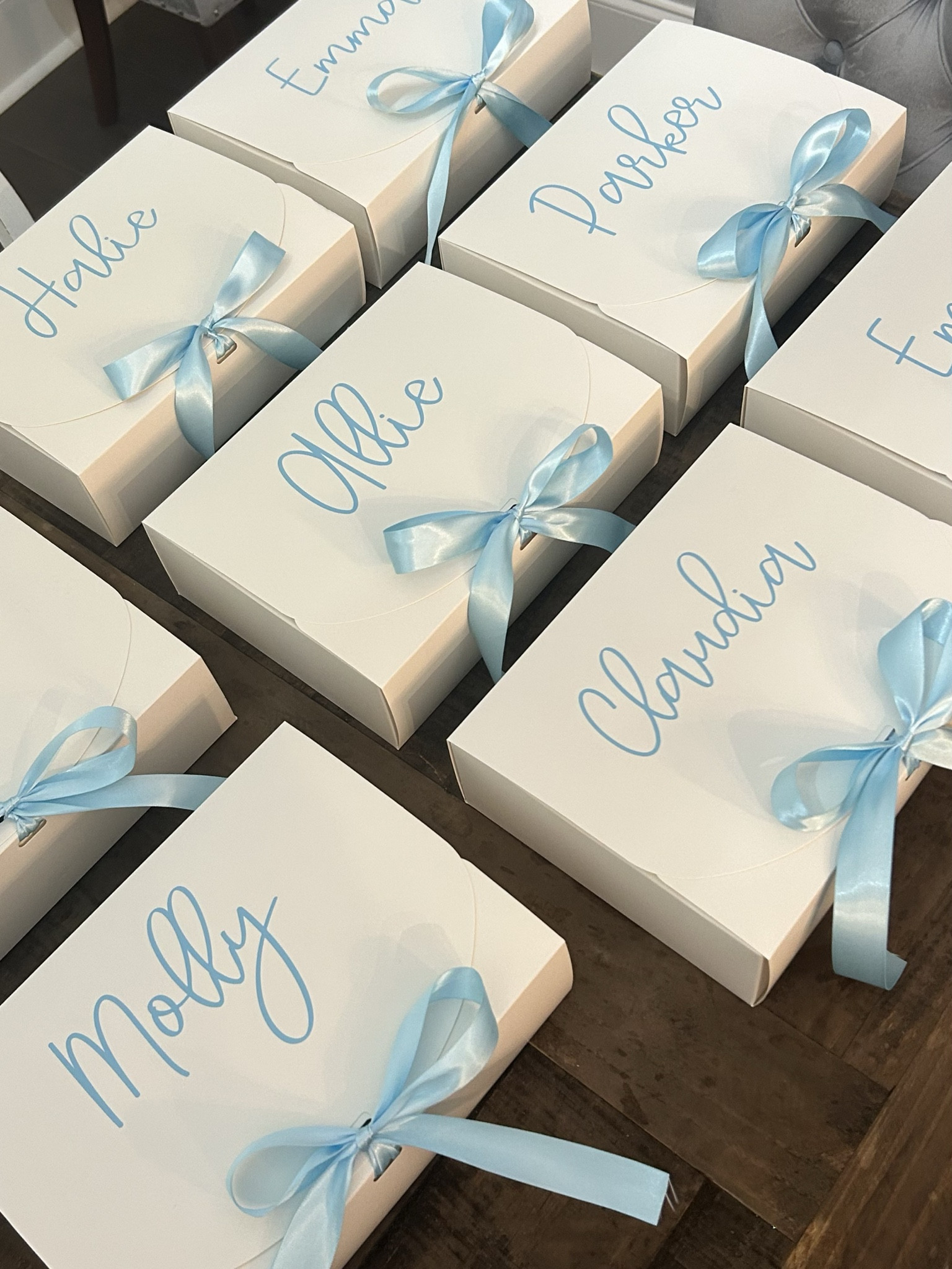 Details on my bridesmaids proposal boxes🩵

#LTKwedding
