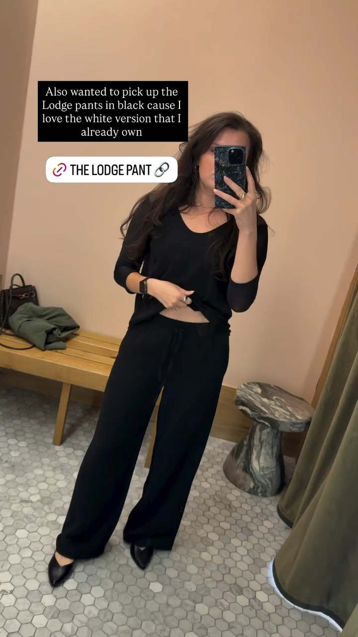 Also wanted to pick up the Lodge pants in black cause I love the white version that I already own

#LTKootd #LTKdayinmylife