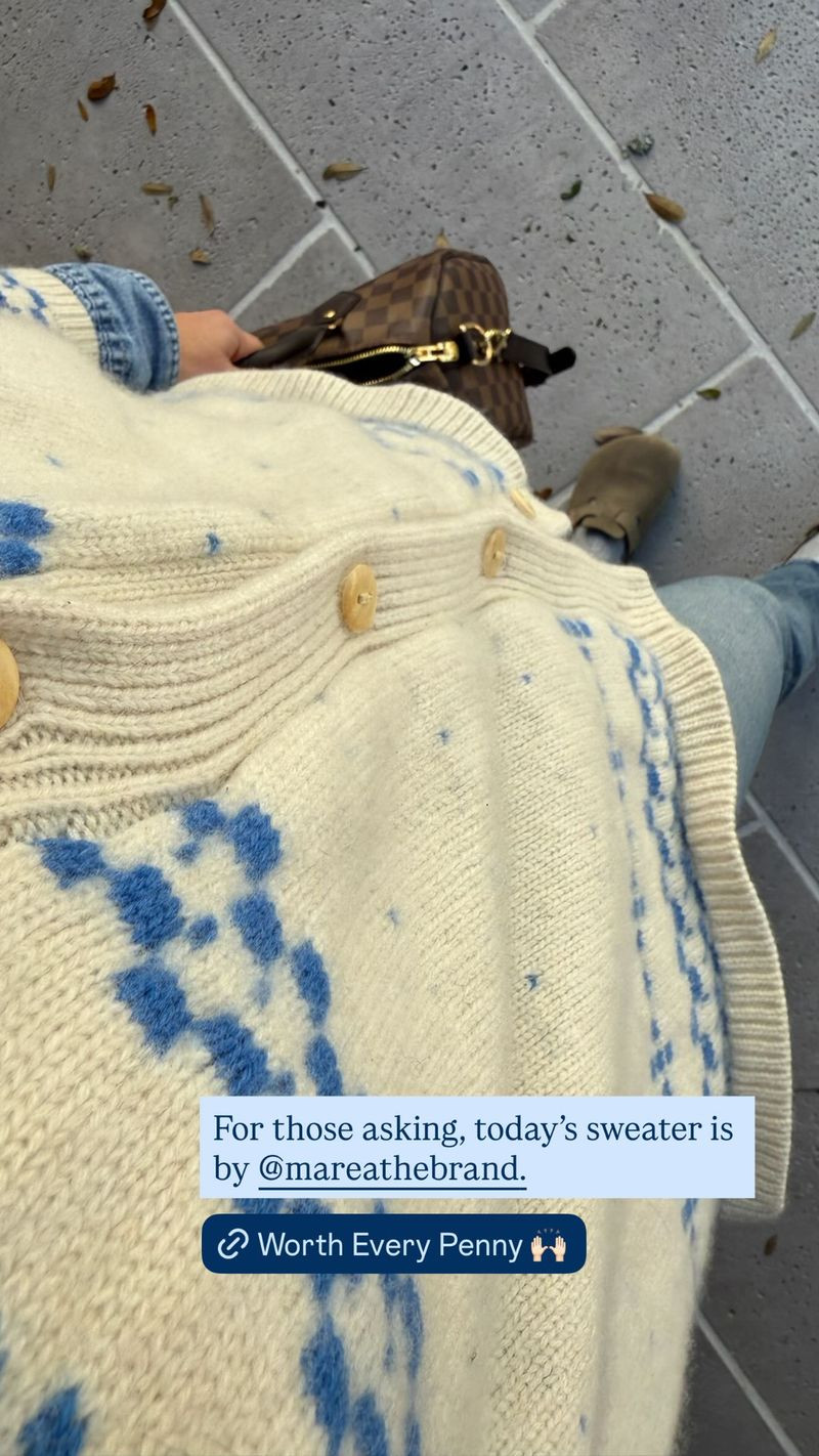 For those of you asking, today's sweater is by Marea! 

 #LTKdayinmylife #LTKgrwm #LTKmomlife