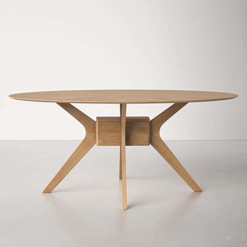 Zaria Oval Solid Wood Base Dining Table | Wayfair North America