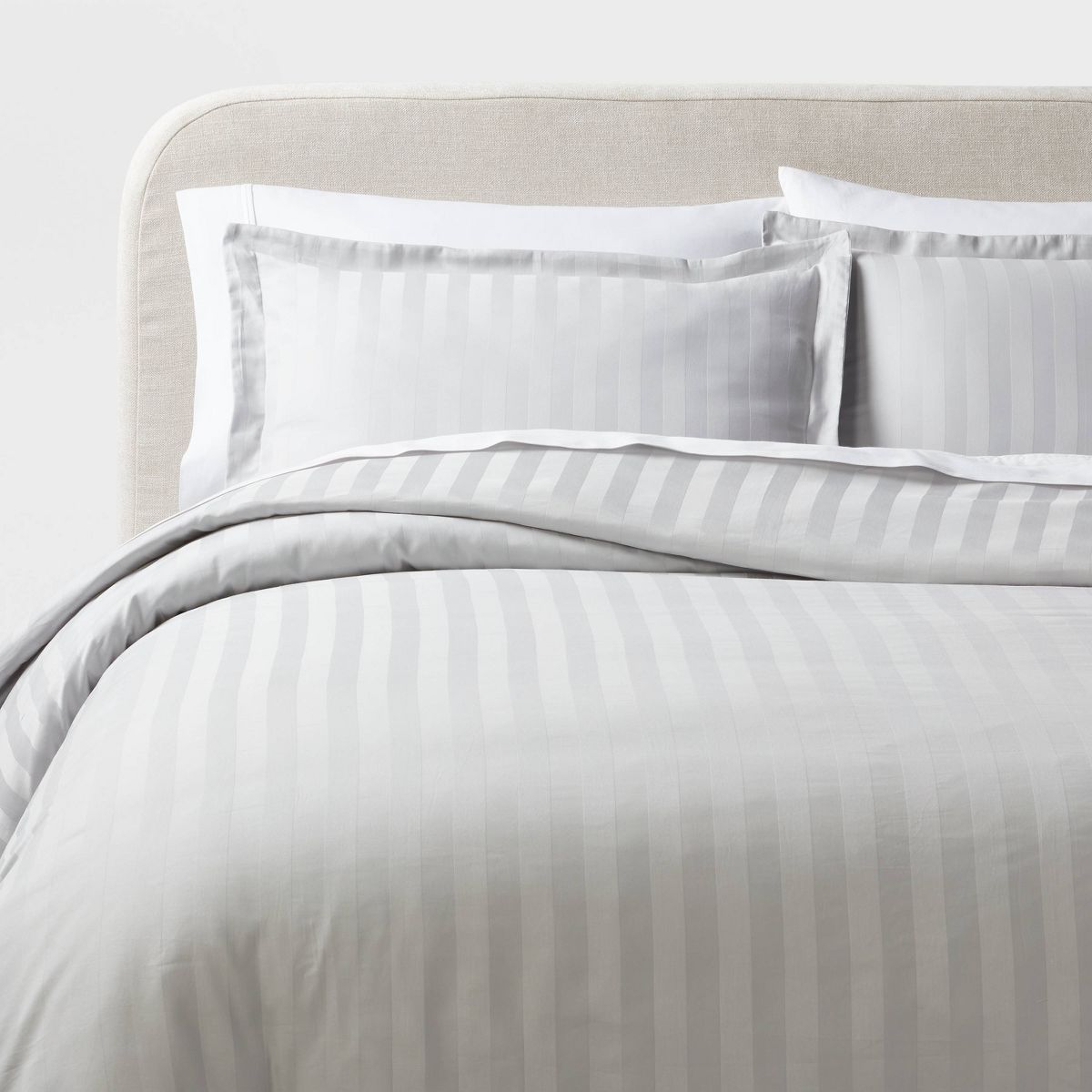 3pc Luxe Striped Damask Duvet Cover and Sham Set - Threshold™ | Target