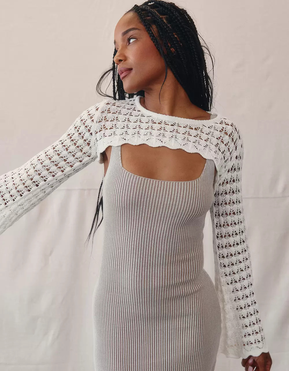 WEST OF MELROSE Crochet Womens Shrug | Tillys
