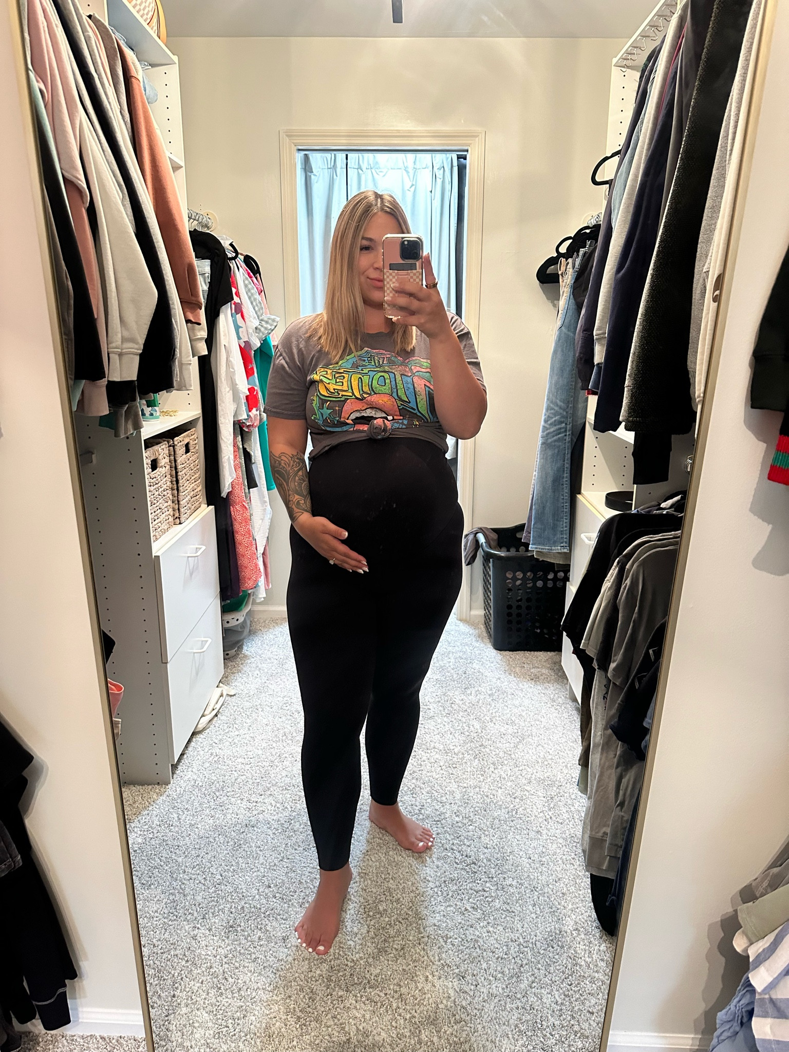 My favorite target graphic & maternity leggings!! Wearing a large in both 

Code styledbylex on my Walli case

#LTKBump #LTKMidsize #LTKFindsUnder50