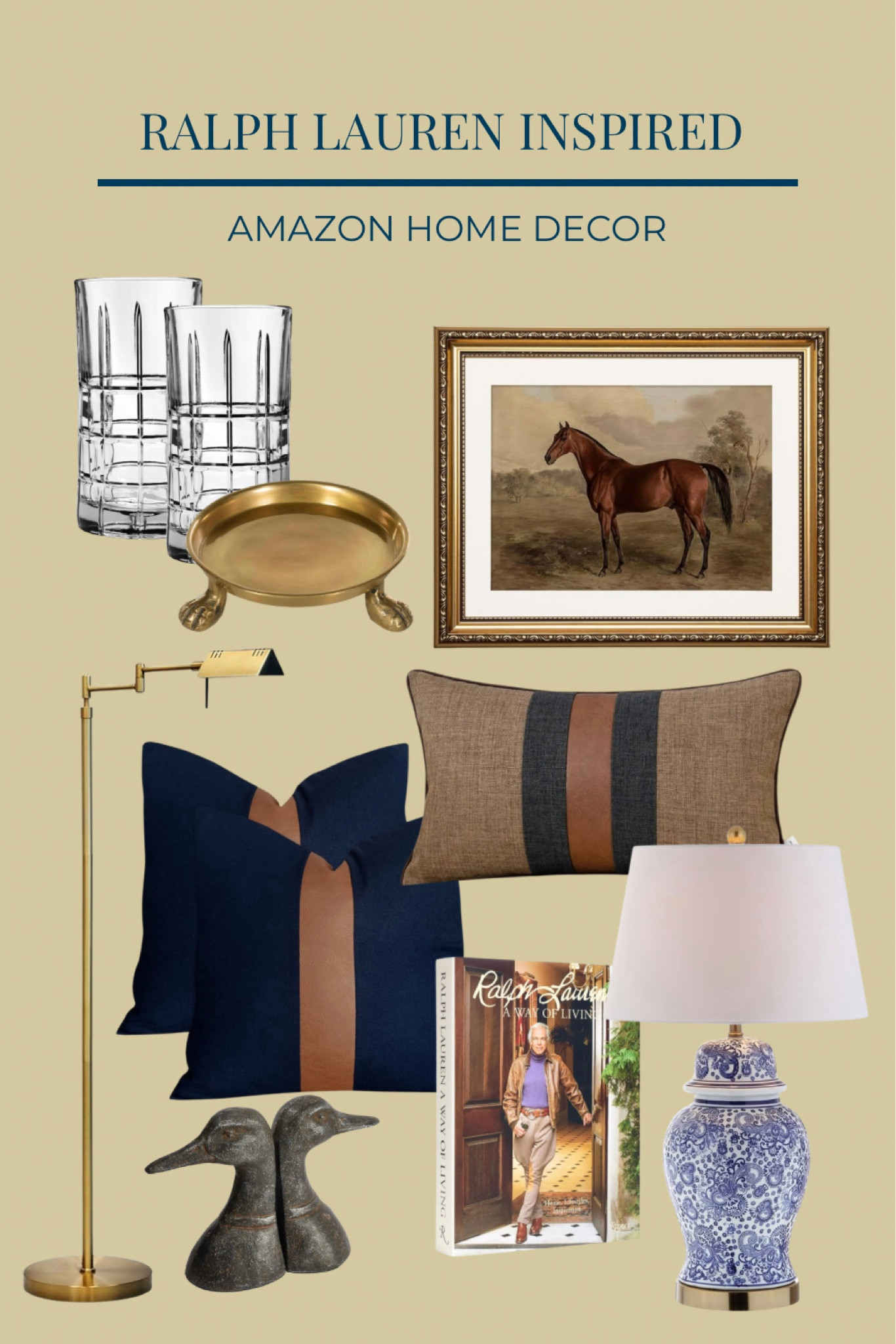 Ralph Lauren Inspired Amazon home decor.

#LTKHome #LTKFindsUnder100 #LTKFindsUnder50