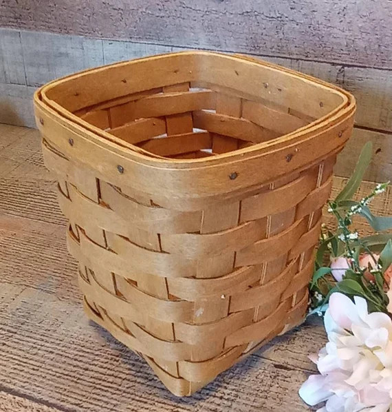 Small Vintage Longaberger Basket, Small signed Longaberger Basket | Etsy (US)