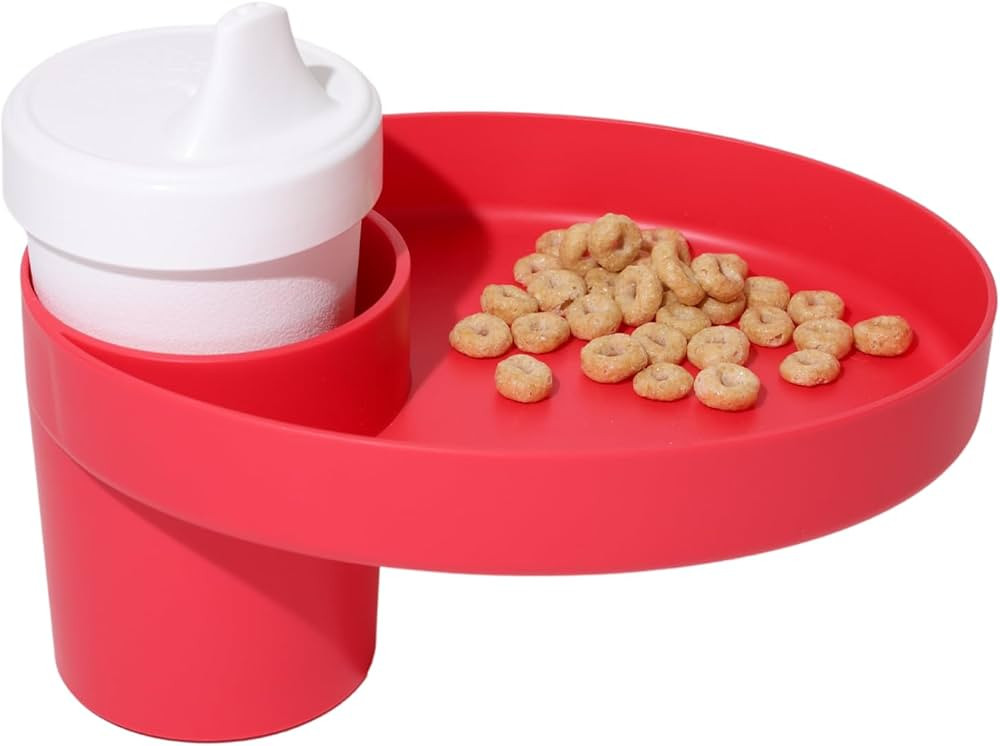 Travel Tray Oval USA Made Extend Your Current Cup Holder to Hold Your Cup Plus A Tray for Snacks,... | Amazon (US)