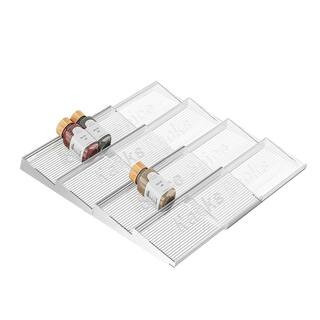 4 Tier Clear Acrylic Spice Drawer Organizer Expandable from 11'' to 22'' 4 Pack Kitchen Seasoning Storage | The Home Depot