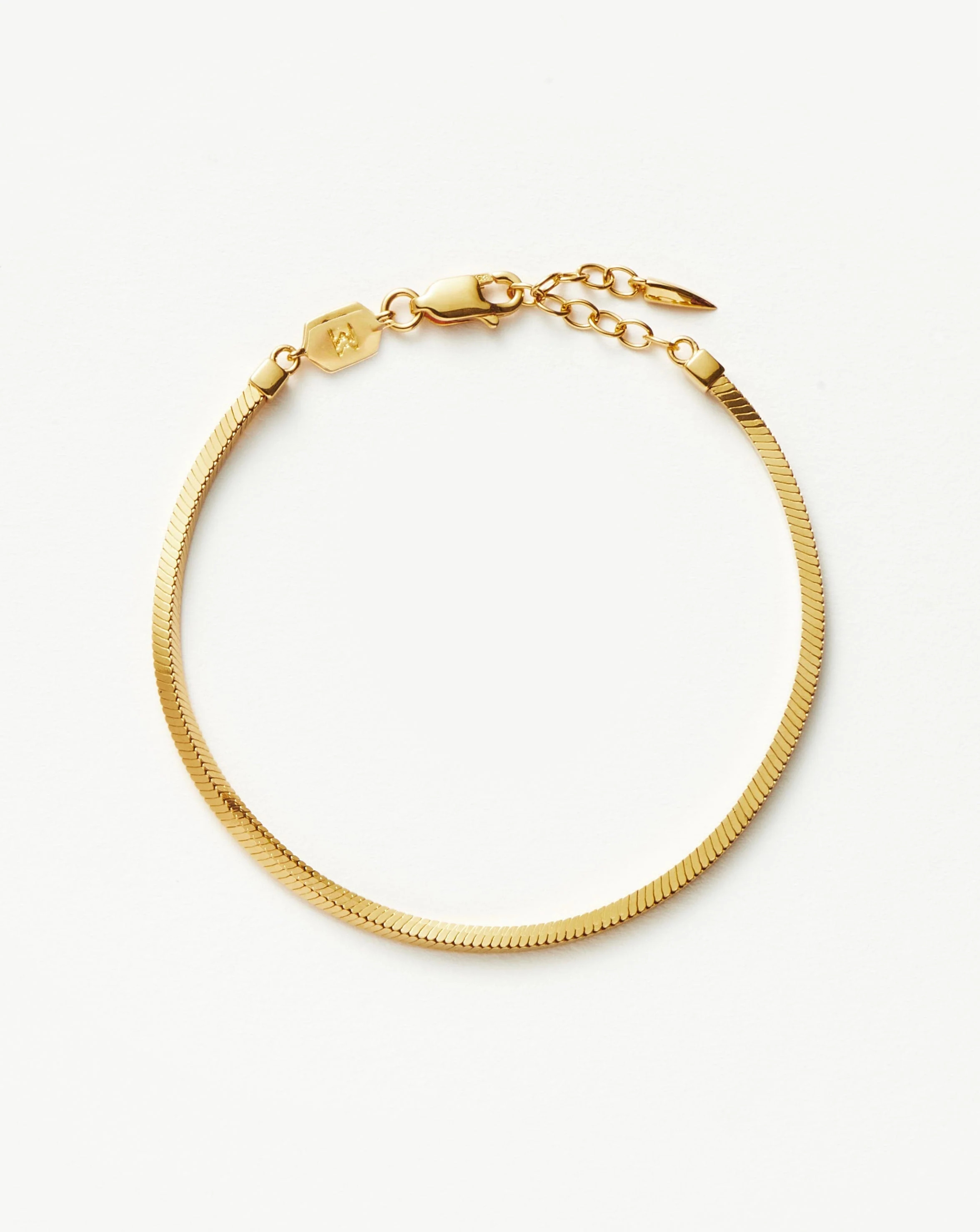 Lucy Williams Square Snake Chain Bracelet - Gold | Missoma | Missoma US
