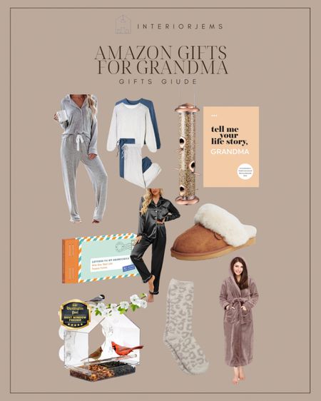 Amazon gifts for grandma, bathrobe, comfy, jammies, a special book for grandma to write all of her life‘s memories, slippers, 

#LTKGiftGuide #LTKsalealert #LTKHoliday