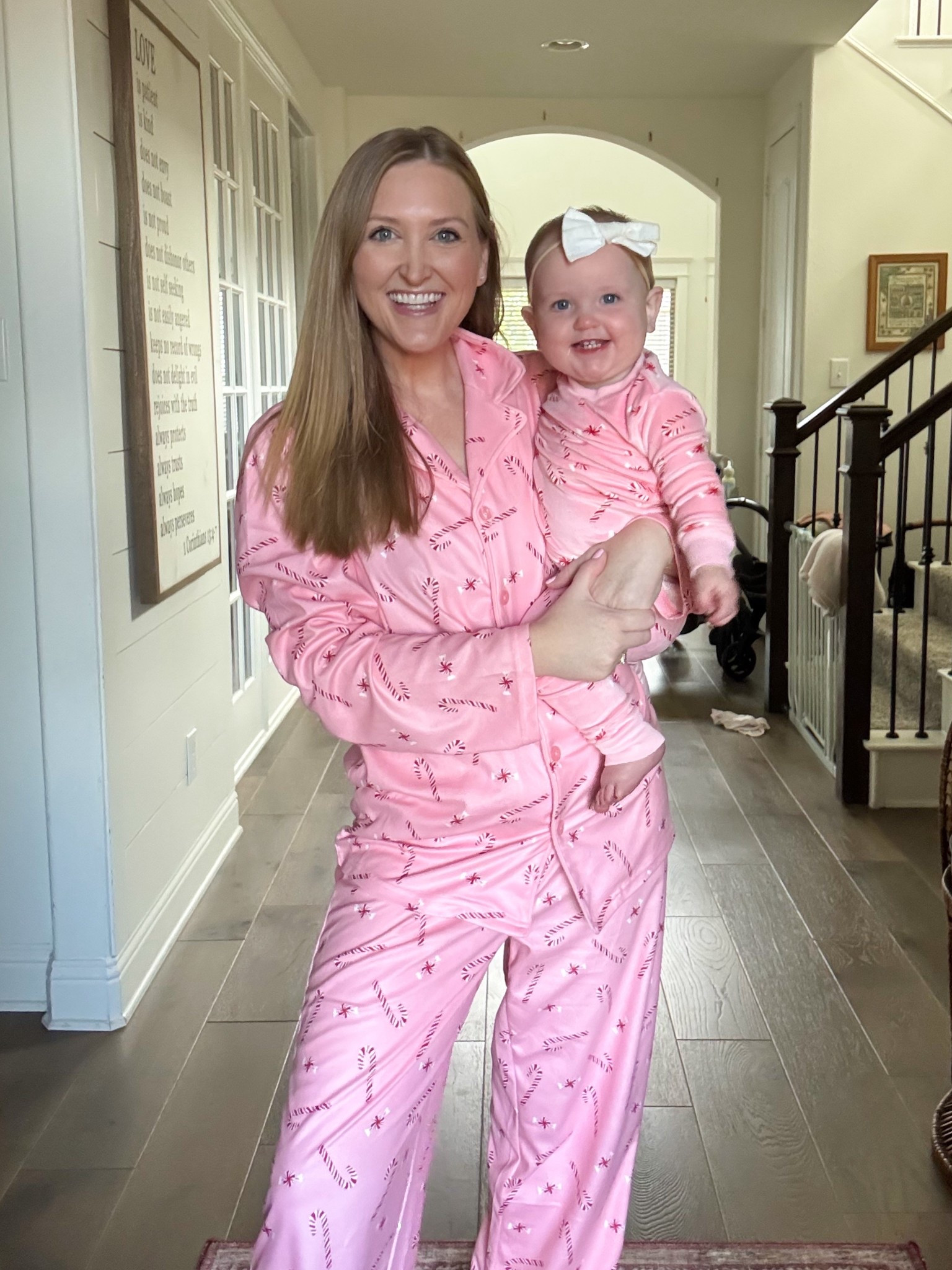 Matching mommy & me Christmas pajamas! They come in baby, toddler and big kid sizes! 🎅🏼💕 #mommyandme #matchingchristmaspjs #christmaspajamas #babygirl 

#LTKBaby #LTKSeasonal #LTKFamily