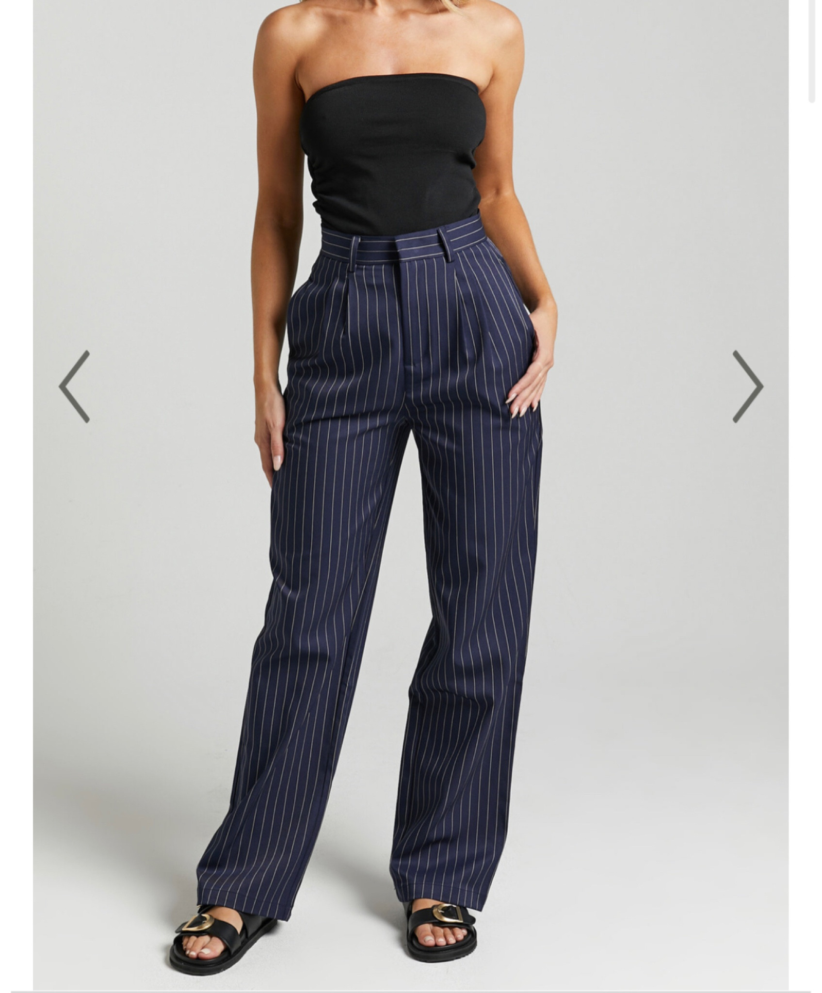 High waist pin stripe dress pants. Tailored pants. Love love love this with the matching blazer or with a separate top. Work wear. Suit pants.

#LTKworkwear