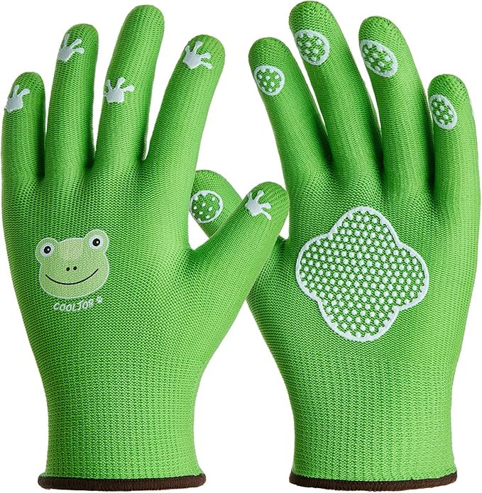 COOLJOB Small Toddler Gardening Gloves for Little Boys Girls Ages 2-4, Breathable Kids Work Glove... | Amazon (US)