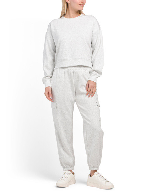 Scuba Tranquility Crew Pullover And Cargo Pocket Joggers | TJ Maxx