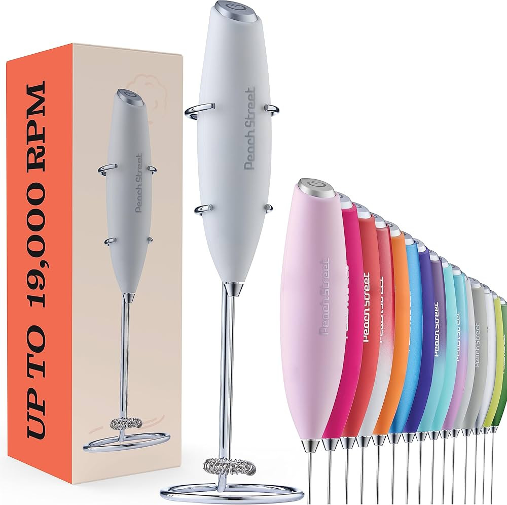 Powerful Handheld Milk Frother, Mini Milk Foamer, Battery Operated (Not included) Stainless Steel... | Amazon (US)