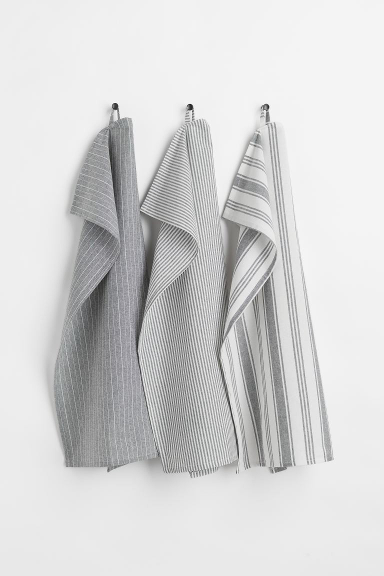 3-pack Cotton Tea Towels | H&M (US + CA)