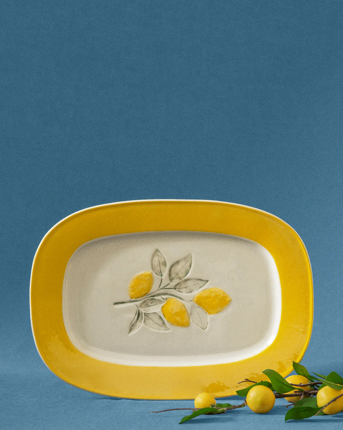 Lemons Stoneware Plate | McGee & Co. (US)