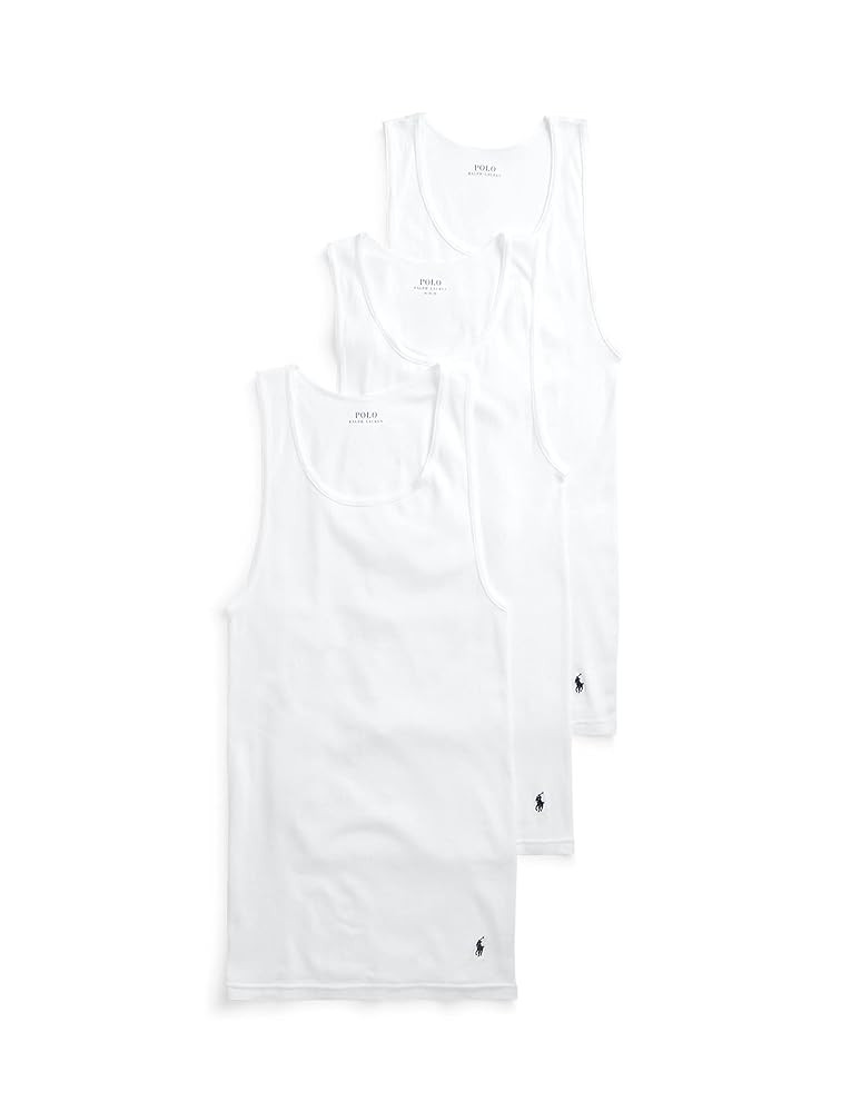 POLO RALPH LAUREN Men's Classic Fit Cotton Tanks 3-Packs | Amazon (US)