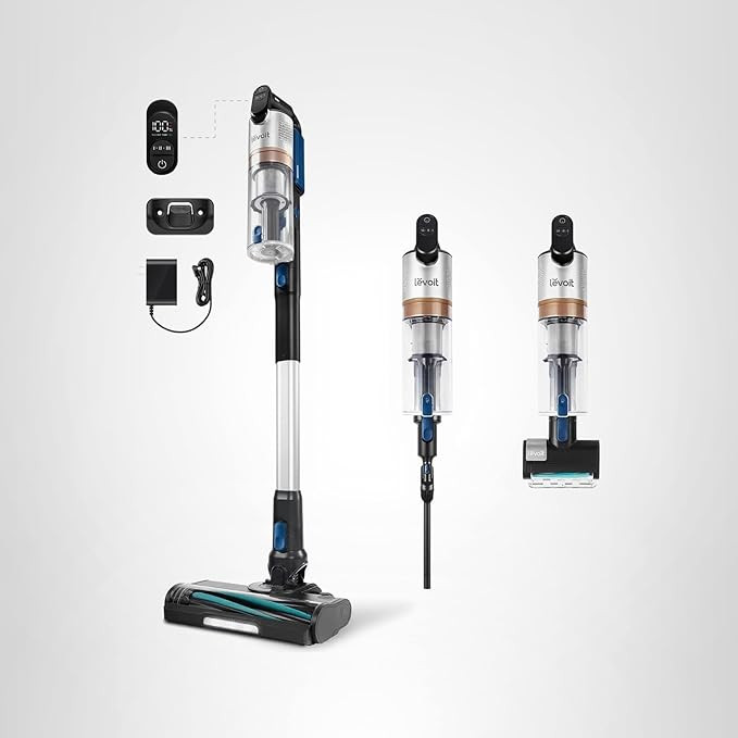 LEVOIT Cordless Vacuum Cleaner with HEPA Filter, Stick Vac with Tangle-Resistant Design, Up to 60... | Amazon (US)