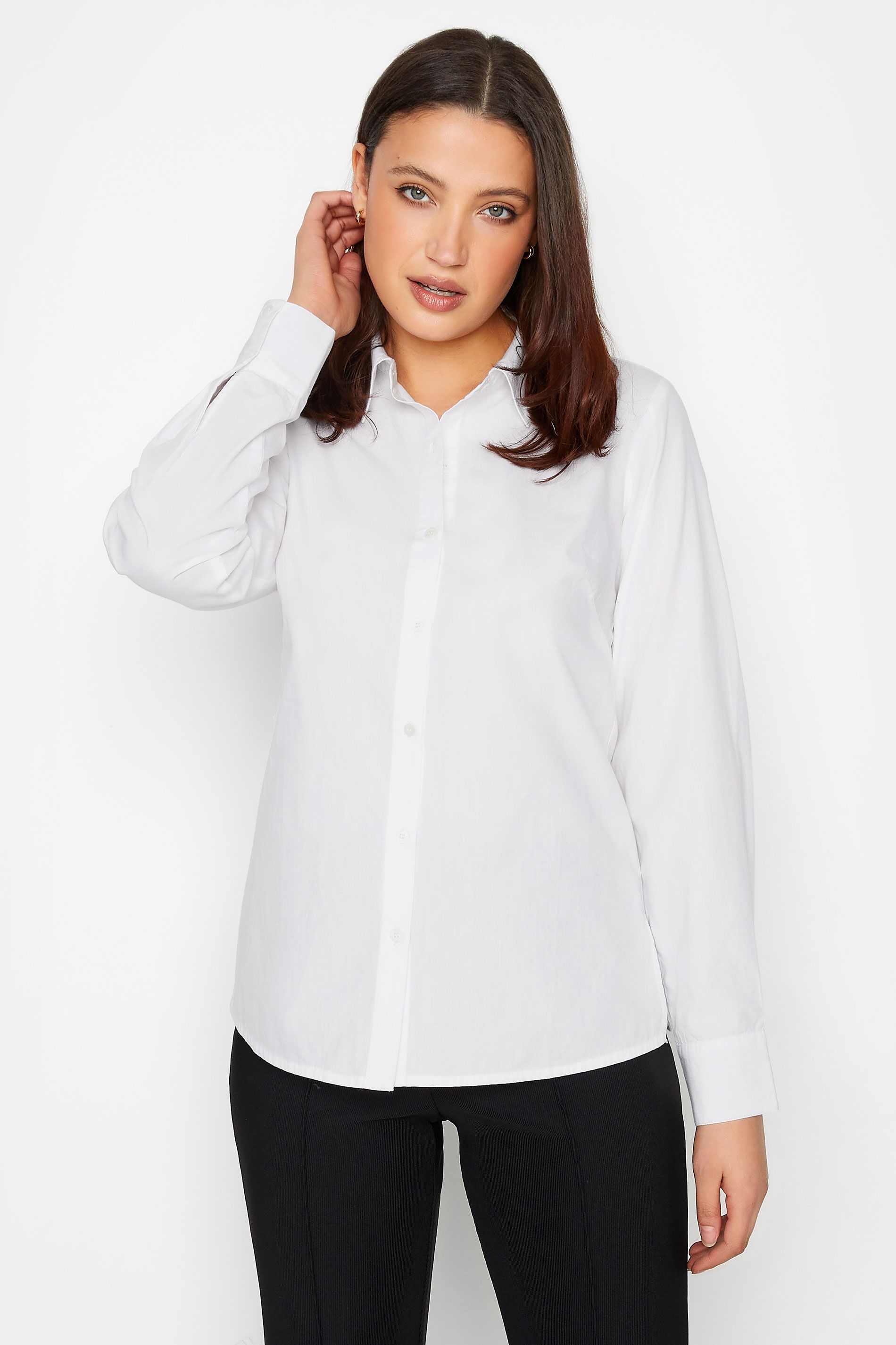 LTS Tall White Cotton Shirt | Long Tall Sally