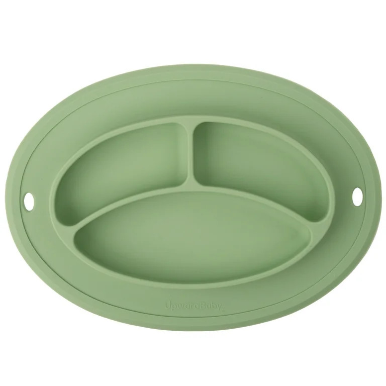UpwardBaby Divider Plate with Suction Placemat - BPA Free - 100% Food-Grade Silicone - 6m+ | Walmart (US)
