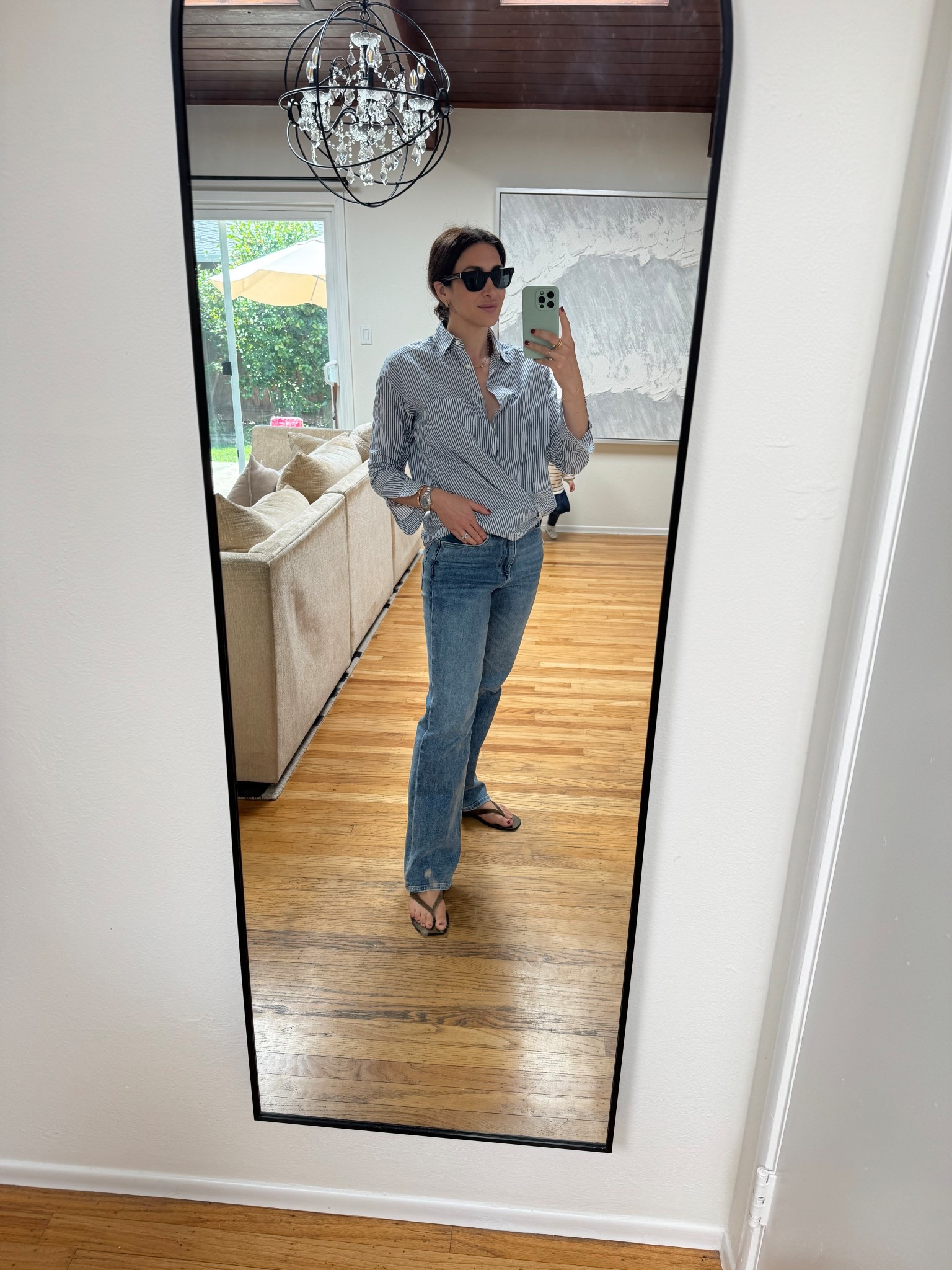 Striped button down is old Vince 