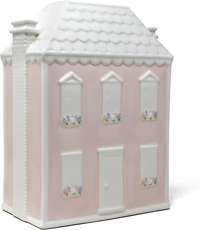 Child to Cherish Ceramic Bank for Girls, Pink Dollhouse | Amazon (US)