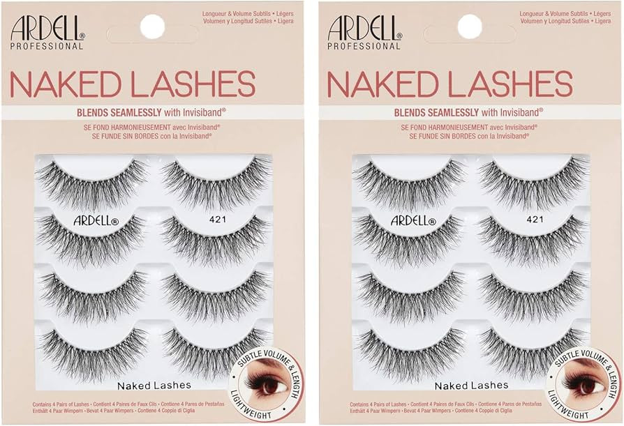 Ardell Strip Lashes Naked Lashes #421, 4 Pairs x 2-Pack | Amazon (US)