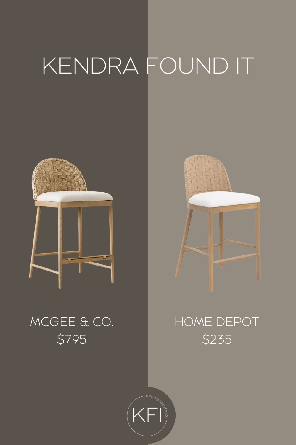 The McGee & Co. Molly Stool is a favorite for good reason — the woven backrest, curved silhouette, and creamy upholstered seat make it a standout piece in any kitchen or dining space. But if the $795 price tag isn’t in the cards, this Home Depot dupe is a must-see.
The Nathan James Rikki Bar Stool gives you the same high-end look for a fraction of the cost — just $235 each! It features a similar woven seagrass-style back, plush boucle-inspired cushion, and light wood legs that perfectly match a modern organic or coastal farmhouse aesthetic.
If you’ve been searching for a McGee & Co. Molly Stool dupe, this budget-friendly find is the perfect balance of style, quality, and savings. Ideal for kitchen islands, breakfast bars, or counter-height seating with designer vibes.


#LTKSaleAlert #LTKHome