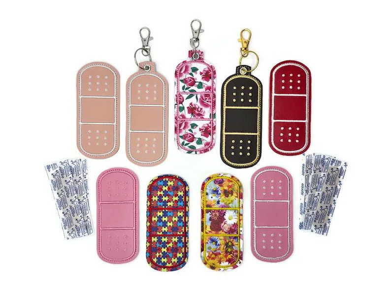 Bandage Holder Keychain: First Aid Pouch with Bandage, Band-Aid Case | Etsy (US)